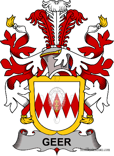 Coat of arms of family Geer (de) - ref:38738