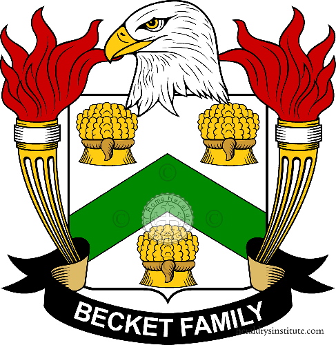 Escudo de la familia Becket   ref: 38988