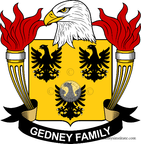 Brasão da família Gedney - ref:39447