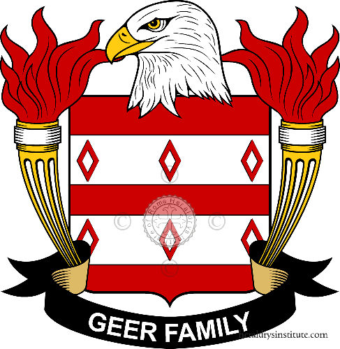 Brasão da família Geer - ref:39448