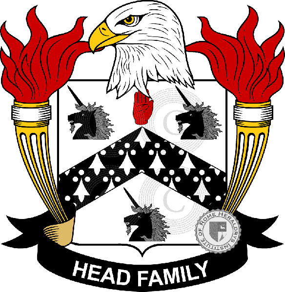 Coat of arms of family Head - ref:39548