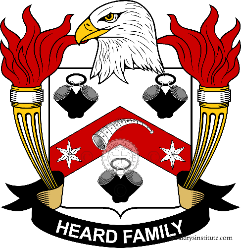 Coat of arms of family Heard - ref:39549