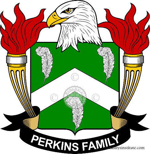 Coat of arms of family Perkins - ref:39981