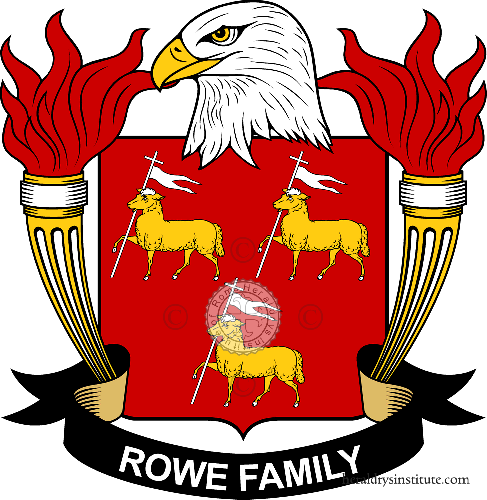 Brasão da família Rowe - ref:40094