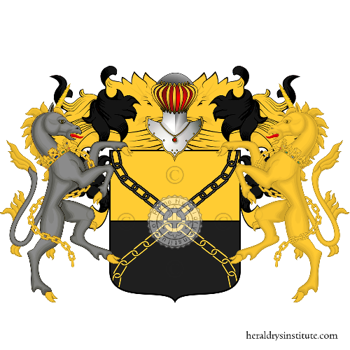 Escudo de la familia Foti Marchesi D'Inardo Baroni Di Rotalo E Saracine