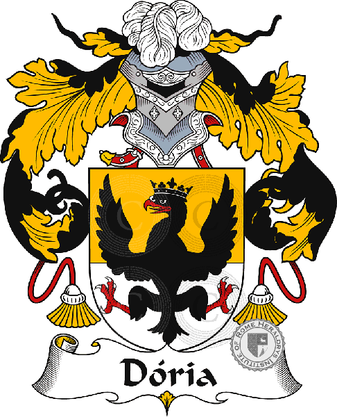 Coat of arms of family Dória - ref:40670