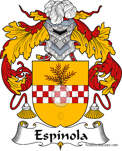 Coat of arms of family Espínola or Spinola   ref: 40676