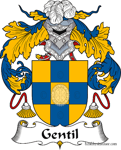 Coat of arms of family Gentil - ref:40736