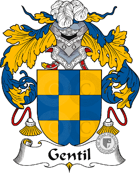 Escudo de la familia Gentil - ref:40736