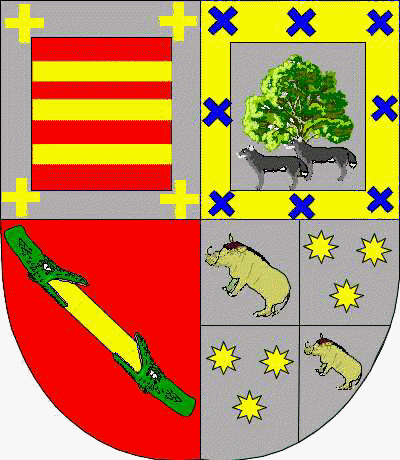 Coat of arms of family De La Cuadra
