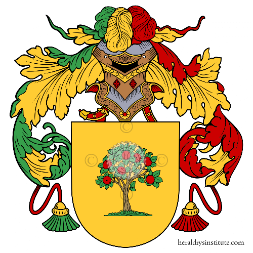 Coat of arms of family Pérez Guerra