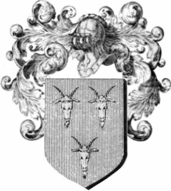 Coat of arms of family Cheverue - ref:43969