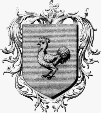 Coat of arms of family Coq - ref:44078