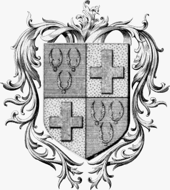 Coat of arms of family Cospeau - ref:44102
