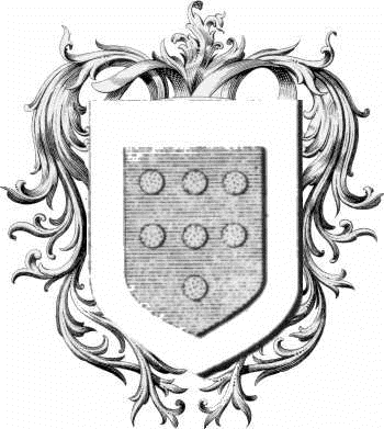 Wappen der Familie Courtel - ref:44135