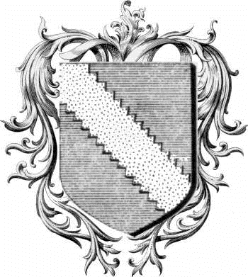 Coat of arms of family Cousturie - ref:44139