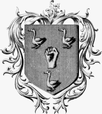 Escudo de la familia Crespel - ref:44158