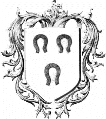 Coat of arms of family Ferriere - ref:44336