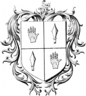 Coat of arms of family Forgeaud