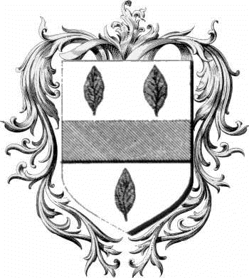 Escudo de la familia Fresne - ref:44403