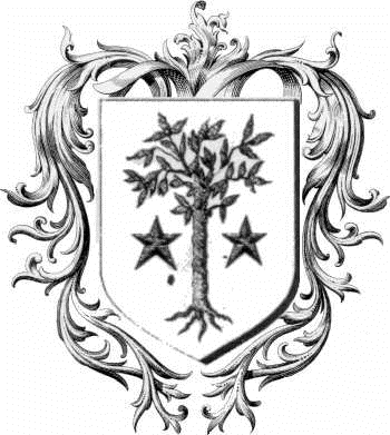 Coat of arms of family Fresneau