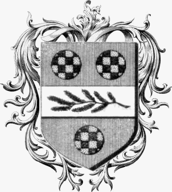 Coat of arms of family Frogeray - ref:44407