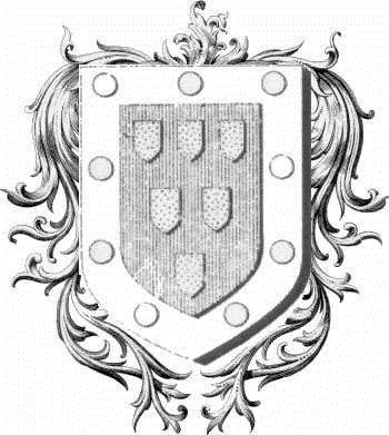 Escudo de la familia De Mathefelon
