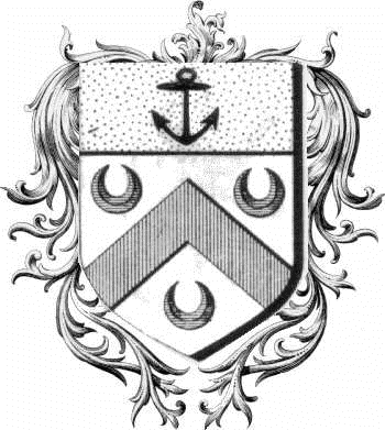 Coat of arms of family Bourayne