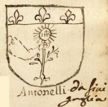 Coat of arms of family Antonelli   ref: 46658