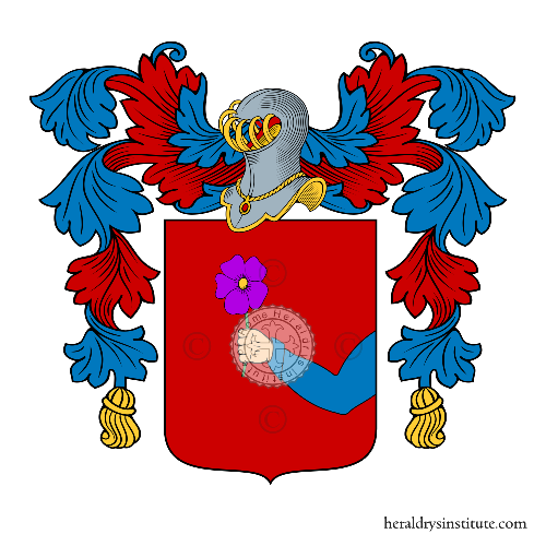 Coat of arms of family Maghini Curti   ref: 47108