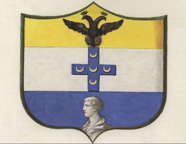 Coat of arms of family Testa Piccolomini - ref:47483