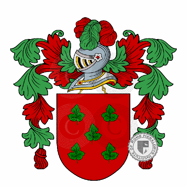 Coat of arms of family Eusebio   ref: 49280