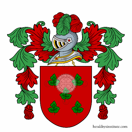 Coat of arms of family Eusebio   ref: 49281