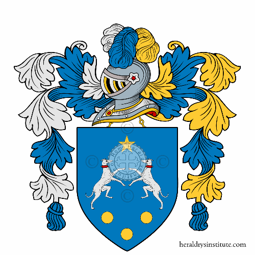 Coat of arms of family Cuccini   ref: 49460