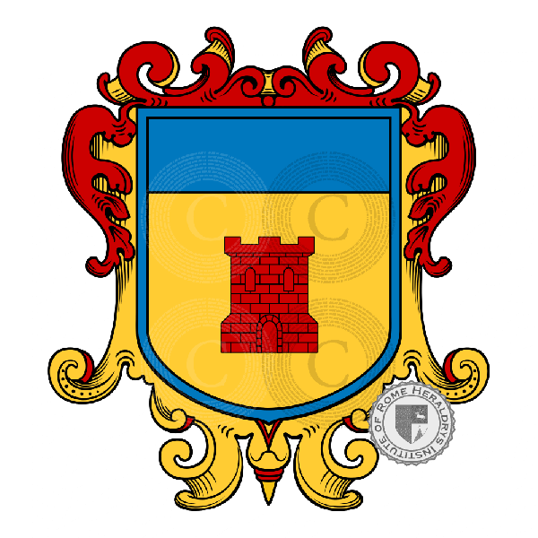 Coat of arms of family Facchetti   ref: 50419