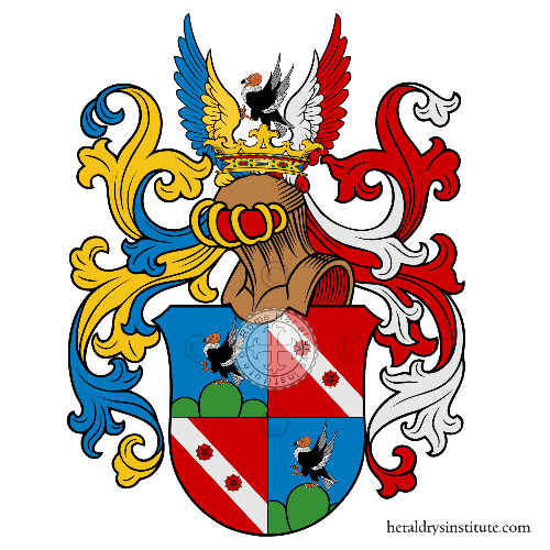 Coat of arms of family Gaj oder Gay   ref: 51392