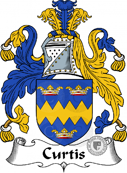 Coat of arms of family Curtis