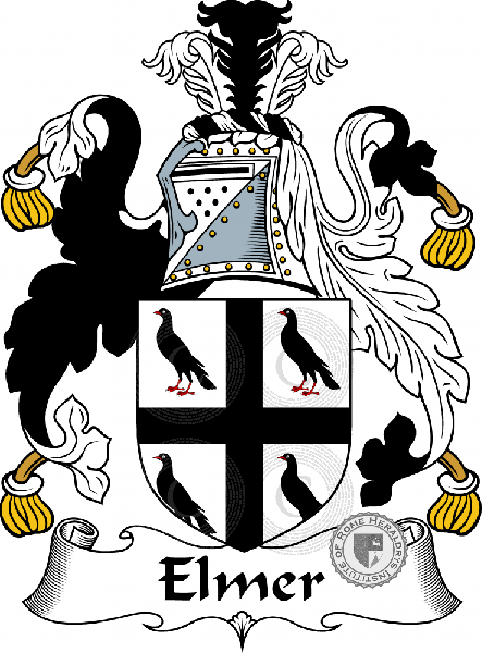 Coat of arms of family Elmer   ref: 54726
