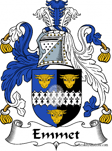 Coat of arms of family Emmet   ref: 54732