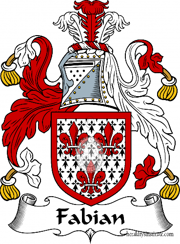 Coat of arms of family Fabian   ref: 54749