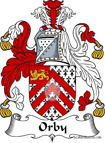 Coat of arms of family Orby   ref: 55746