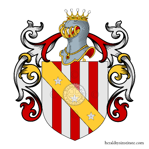 Coat of arms of family Carra, Carrai   ref: 57029