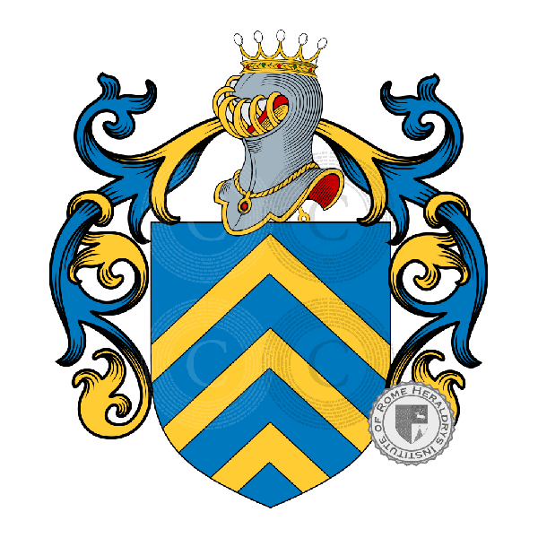 Coat of arms of family Faccai, Facca   ref: 57059