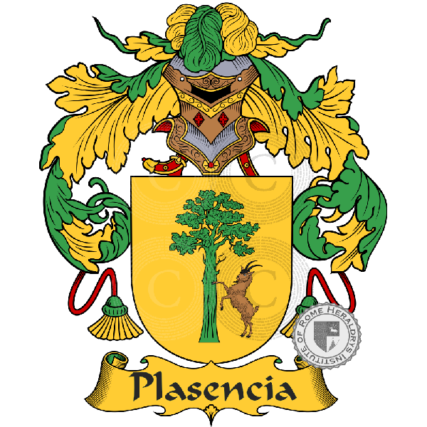 Coat of arms of family Plasencia