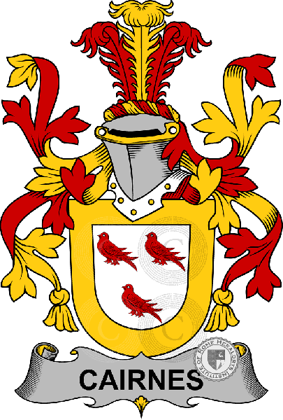 Coat of arms of family Cairnes   ref: 58216