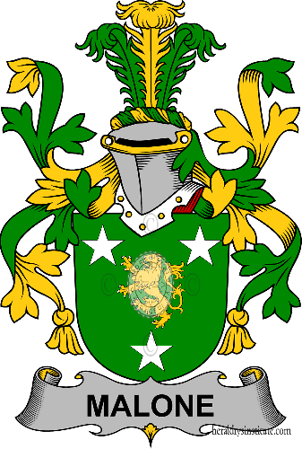 Coat of arms of family Malone, O'Malone   ref: 58872