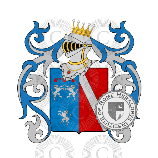 Coat of arms of family Orlandini Del Beccuto
