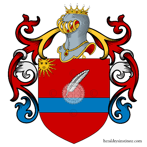Coat of arms of family  - ref:2912