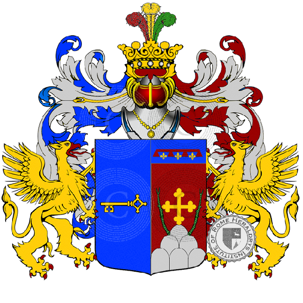 Coat of arms of family del santo - del maestro