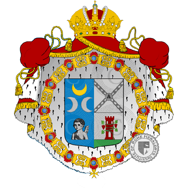 Coat of arms of family amoroso      d
